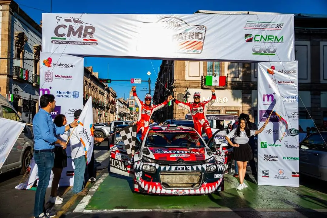 Ricardo Cordero y Marco Hernández ganan el Rally Patrio y son campeones del CMR 2023