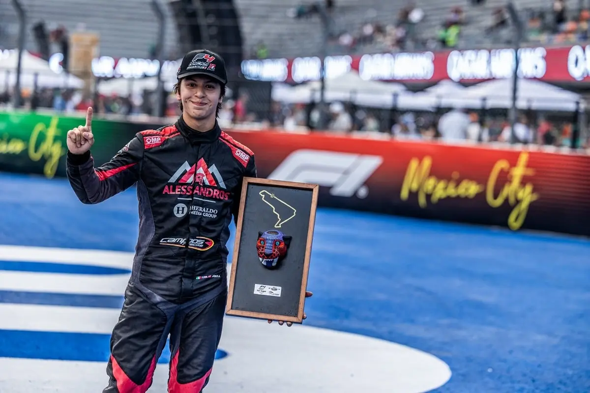 Helio Meza se lleva la primera carrera de la FIA NACAM Fórmula 4 en el GP de la Ciudad de México