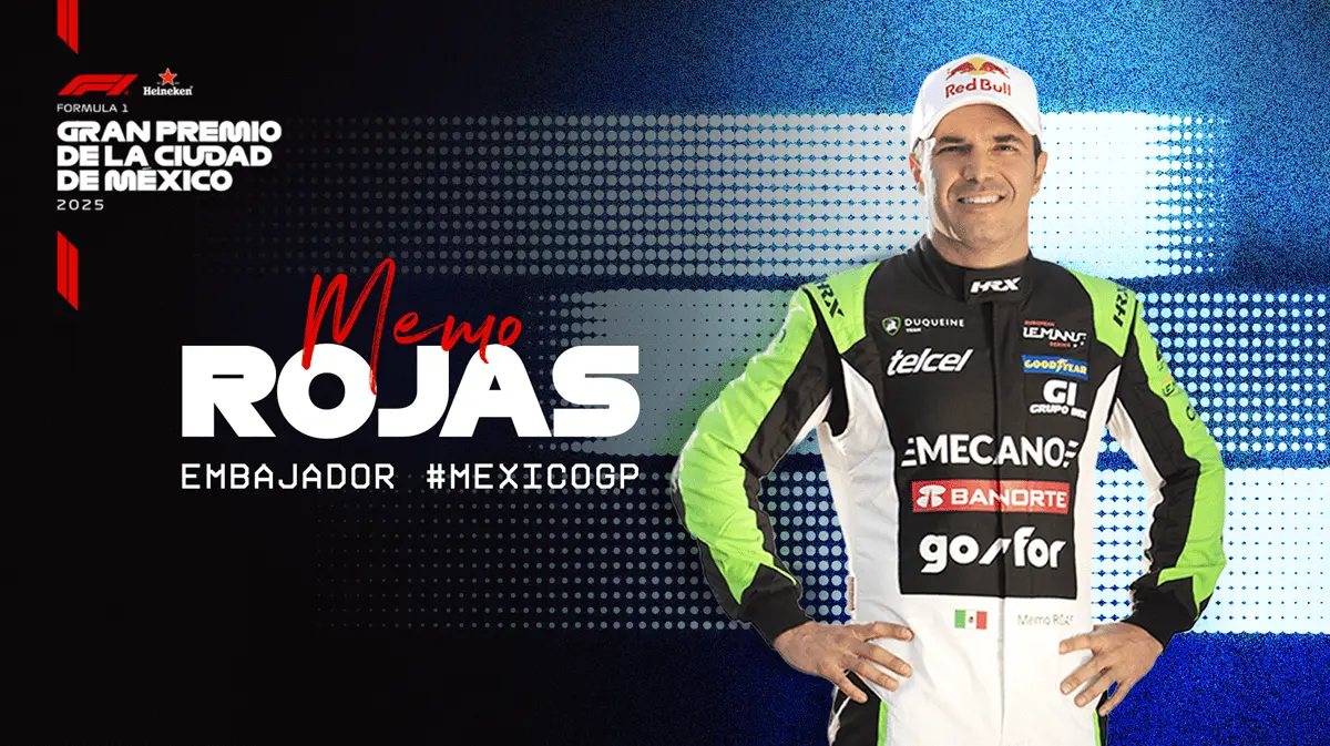 Memo Rojas Jr. es nombrado embajador del México GP 2025
