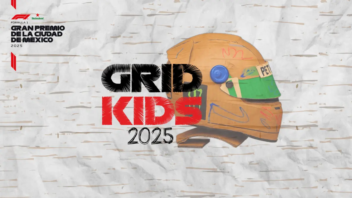 20 niños vivirán el sueño de ser parte de los Grid Kids del México GP 2025