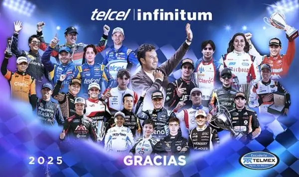 Escudería Telmex Telcel conquista en 2025 104 podios, 38 triunfos, 19 poles position, 3 campeonatos y 2 subcampeonatos