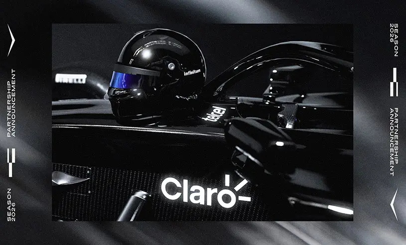 El equipo Cadillac Formula 1® da la bienvenida a las marcas Telcel, Infinitum y Claro
