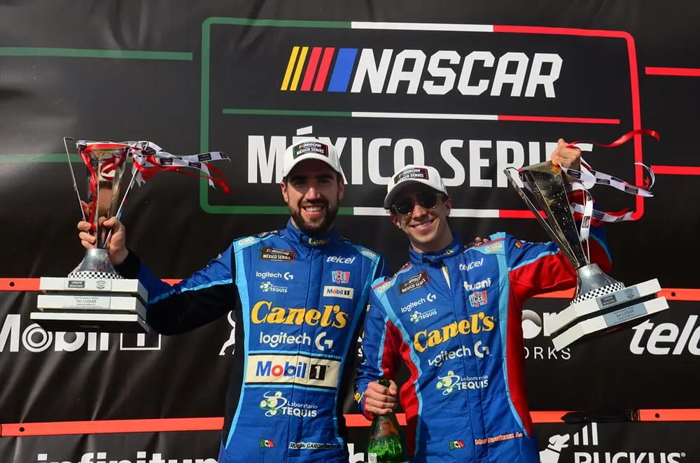 Triunfo de Ruben García Jr. y 3° Max Gutiérrez en Carrera NASCAR México Chiapas